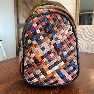 Colorful Woven Crossbody Bag